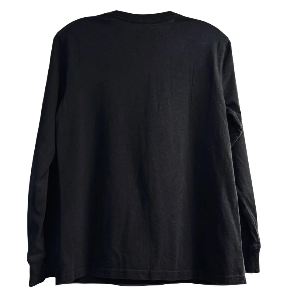 Kids Ralph Lauren Black Long Sleeve Tee with Red Logo